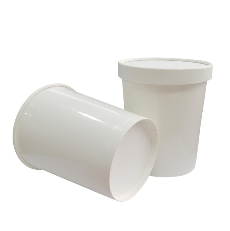 Double PE lined White Paper Soup Cup