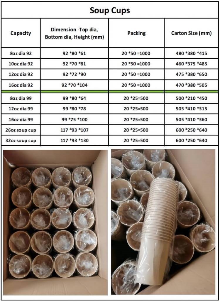 kraft soup cups size